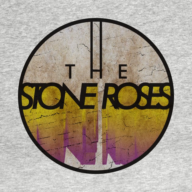 THE STONE ROSES - VINTAGE YELLOW CIRCLE by GLOBALARTWORD